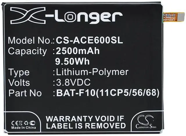 Alt view image 5 of 6 - battery for  Liquid E600