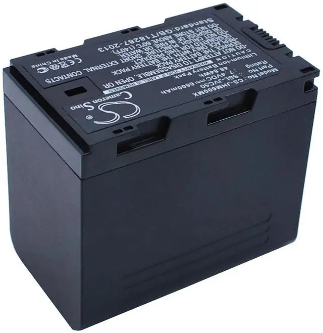 Alt view image 3 of 5 - battery for  GY-HM200, GY-HM600, GY-HM600E, GY-HM600EC, GY-HM650, GY-HM650EC, GY-HMQ10, GY-HMQ10E, GY-LS300CHE