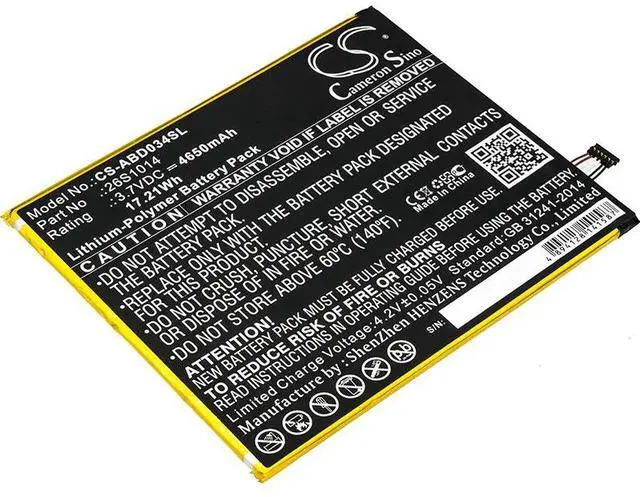 Alt view image 2 of 3 - battery for Kindle Fire 8 7 Generation, Kindle Fire 8.7, Kindle Fire HD8 8TH, L5S83A, SX0340T, SX034QT