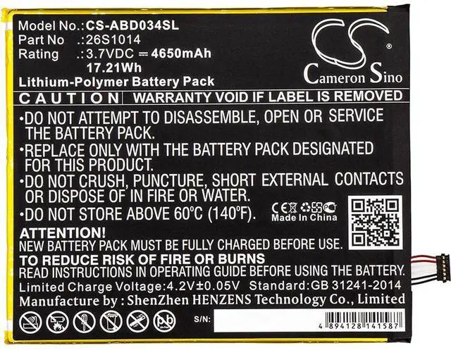 Main image of battery for Kindle Fire 8 7 Generation, Kindle Fire 8.7, Kindle Fire HD8 8TH, L5S83A, SX0340T, SX034QT