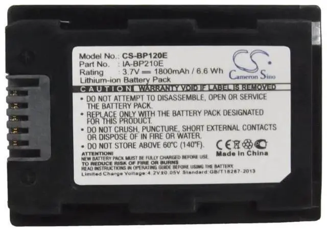 Alt view image 5 of 5 - battery for F40, F43, F44, H200, H203, H204, H205, H300, H304, H400, H405, HMX-H200, HMX-H200BP, HMX-H203, HMX-H203BN, HMX-H204, HMX-H204BN, HMX-H205, HMX-H205BN, HMX-S10, HMX-S10BN, HMX-S10BP, HMX-S