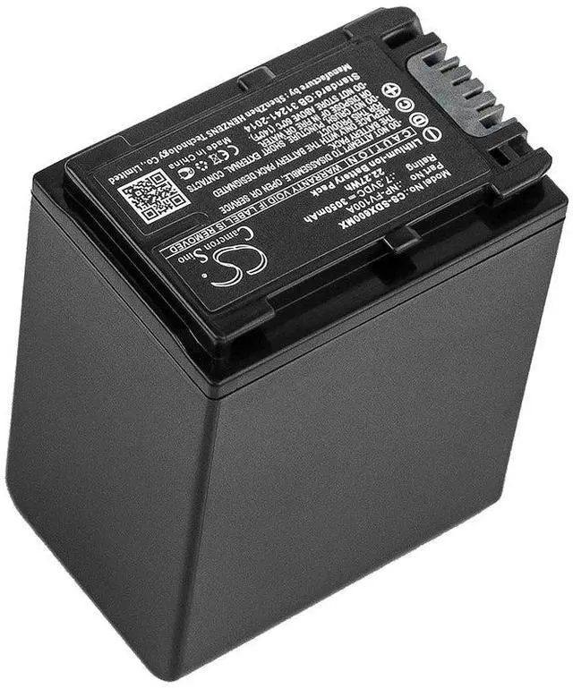 Alt view image 2 of 5 - battery for  FDR-AX33, FDR-AX40, FDR-AX45, FDR-AX53, FDR-AX60, FDR-AX700, FDR-AXP33, HDR-CX450, HDR-CX625, HDR-CX680, HDR-PJ620, HDR-PJ675, NEX-VG30