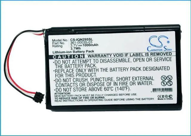 Alt view image 5 of 5 - battery for  010-01316-00, A3AVDG03, Nuvi 2405, Nuvi 2405LT, Nuvi 2447, Nuvi 2447 LMT, Nuvi 2447LT, Nuvi 2455LMT, Nuvi 2455LT, Nuvi 2457, Nuvi 2457LMT, Nuvi 2475LT, Nuvi 2495LMT, Nuvi 2505, Nuvi 2505L