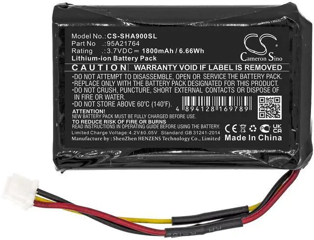 Alt view image 3 of 6 - battery for SHA900
