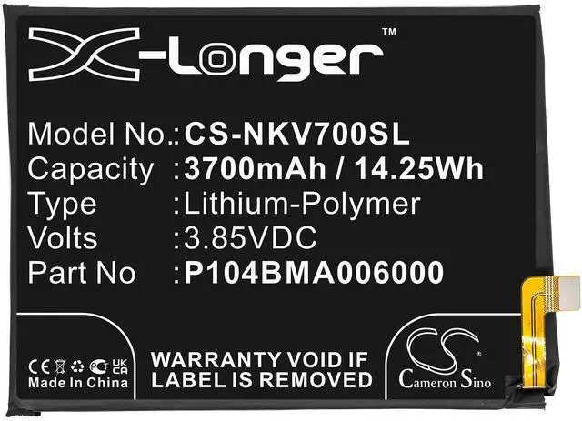 Alt view image 4 of 5 - battery for TA-1322, TA-1323, TA-1329, V730
