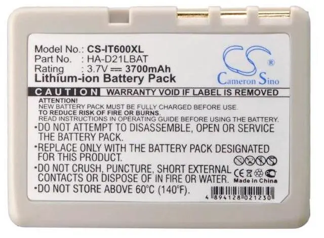Alt view image 5 of 5 - battery for  DT-5300, IT-300, IT-600, IT-800, IT-800RGC-65D, IT-G500