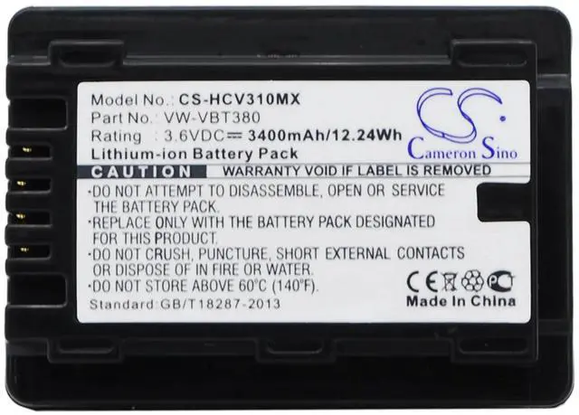 Main image of battery for HC-250EB, HC-550EB, HC-727EB, HC-750EB, HC-770EB, HC-989, HC-V110, HC-V110GK, HC-V110MGK, HC-V130, HC-V210, HC-V210GK, HC-V210M, HC-V210MGK, HC-V270, HC-V520, HC-V520GK, HC-V520M, HC-V520