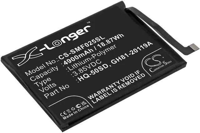 Alt view image 2 of 5 - battery for Galaxy A02s, Galaxy A02s 2020, Galaxy A03s 2021, Galaxy A14 4G, Galaxy A14 5G, Galaxy F02s 2021, M-A025U, SM-A025F, SM-A025F/DS, SM-A025G/DSN, SM-A025M, SM-A025M/DS, SM-A025R4, SM-A025T,