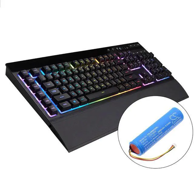 Alt view image 6 of 6 - battery for  K57, K57 RGB Wireless Gaming Keyboa, K63, K63 Wireless Mechanical Gaming