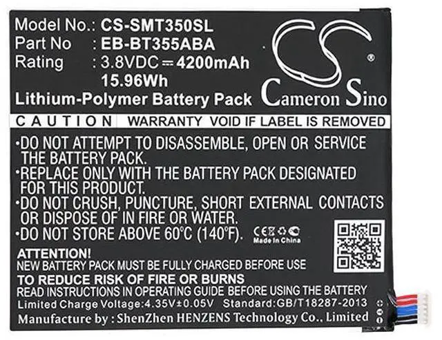 Alt view image 5 of 5 - battery for  Galaxy Tab A 8.0, Galaxy Tab A 8.0 SM-T350, SM-P350, SM-T350