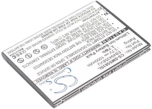 Alt view image 2 of 5 - battery for Cooper, Fit, Galaxy Ace, Galaxy Fit, Galaxy Gio, Galaxy M Pro, Galaxy Pro, Galaxy S Mini, GT-B7510, GT-B7800, GT-S5660, GT-S5660C, GT-S5670, GT-S5830, GT-S5830T, GT-S5831, GT-S5831I, GT-S