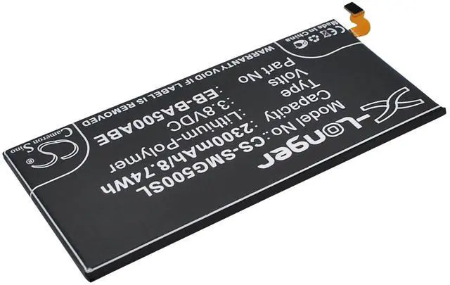 Alt view image 2 of 5 - battery for  Galaxy A5, SM-A5000, SM-A500F, SM-A500F/DS, SM-A500F1, SM-A500FQ, SM-A500FU, SM-A500G, SM-A500G/DS, SM-A500H, SM-A500H/DS, SM-A500HQ, SM-A500K, SM-A500L, SM-A500M, SM-A500M/DS, SM-A500S,