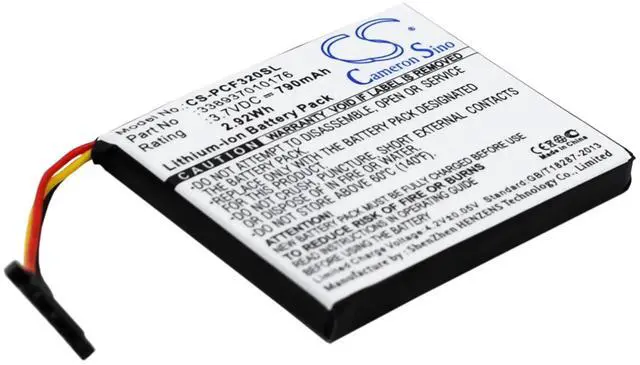 Alt view image 2 of 6 - battery for  AVIC-F AVIC-U, AVIC-F220, AVIC-F310BT, AVIC-F320BT, AVIC-F3210BT, AVIC-U220