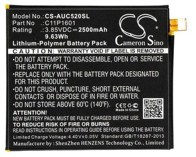 Alt view image 5 of 5 - battery for  ZE520KL, ZenFone 3 5.2, ZenFone 3 5.2 Dual SIM, ZenFone 3 5.2 Dual SIM TD-LTE, ZenFone 3 Dual SIM Global LTE