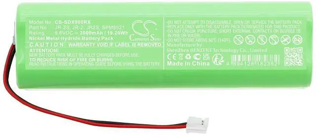 Alt view image 3 of 5 - battery for DMS 11X, DX6 Transmitter, DX7 Transmitter, JR 11X, older DX6, older DX7, Transmitter, X378A, X9303, XP6102, XP662, XP7202, XP8103A, XP9103, XP9303, XP9503