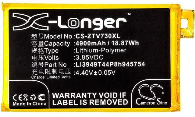Alt view image 5 of 6 - battery for  Blade A2 Plus, Blade A2 Plus Dual SIM TD-LTE, Blade A610 Plus, Blade A610 Plus Global Dual SI, BV0720, BV0730