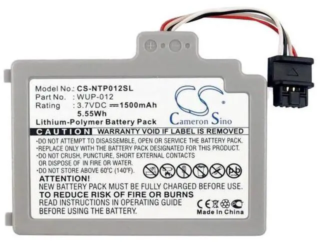 Alt view image 5 of 6 - battery for Wii U, Wii U GamePad, WUP-010