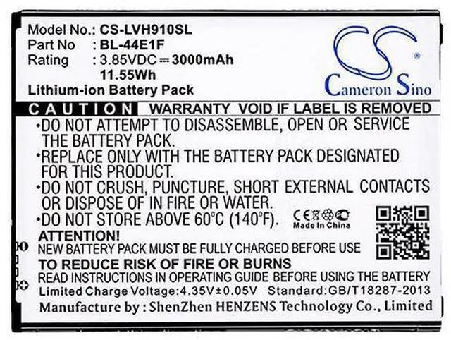 Alt view image 3 of 3 - battery for F800, F800K, F800L, F800S, H910, H915, H918, H990, H990ds, H990n, H990T, L83BL, L84VL, LS777, LS777 Boost, LS997, M430, MP450, MP450N, Stylo 3, Stylo 3 Plus, TP450, TP450N, US996, V20, VS