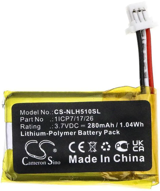 Alt view image 3 of 5 - battery for  C1241290, Hello, NC5100US, Vido Doorbell Wired