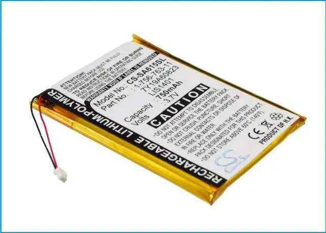 Alt view image 2 of 5 - battery for  NW-S710, NWZ-S600, NWZ-S600F, NWZ-S610, NWZ-S615, NWZ-S615F, NWZ-S616, NWZ-S616F, NWZ-S618, NWZ-S618FBLK, NWZ-S638FRED, NWZ-S716FRNC, NWZ-S716FSNC