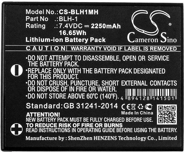 Alt view image 3 of 3 - battery for E-M1, E-M1 Mark II, Mark II mirrorless, OM-D