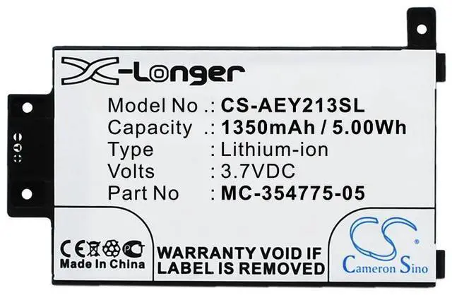 Main image of battery for DP75SDI, Kindle Paperwhite 2013, Kindle Paperwhite 6 2015, Kindle Paperwhite 6 Gen, Kindle Touch 3G 6" 2013, Kindle Touch 6" 2013