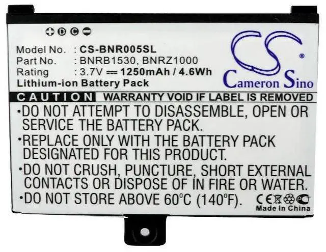 Alt view image 5 of 5 - battery for  005, BNRV100, BNRZ100, nook, NOOK Classic