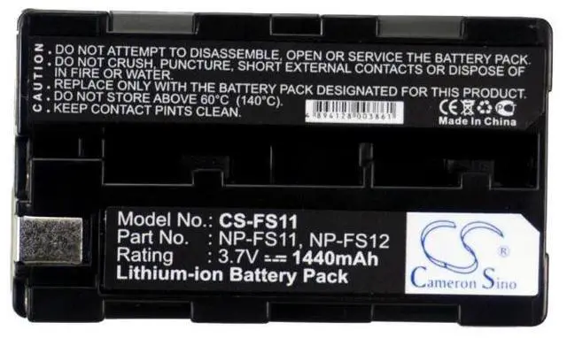 Alt view image 5 of 5 - Cameron Sino battery for  CCD-CR1, CCD-CR1E, Cyber-shot DSC-F505, Cyber-shot DSC-F505K, Cyber-shot DSC-F505V, Cyber-shot DSC-F55, Cyber-shot DSC-F55DX,