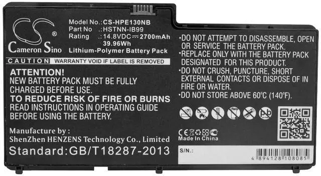 Alt view image 5 of 5 - Cameron Sino battery for  Envy 13, Envy 13-1000, Envy 13-1001TX, Envy 13-1002TX, Envy 13-1003XX, Envy 13-1004TX, Envy 13-1005TX, Envy 13-1006TX, Envy 13-1007EV, Envy 13-1007LA,