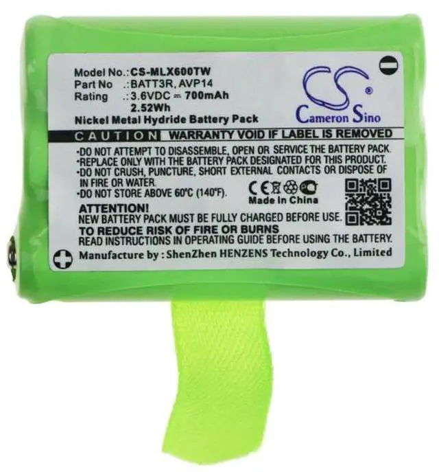 Alt view image 5 of 5 - Cameron Sino battery for LXT600, LXT630, XT50, XT60, X-Talker T51, X-Talker T55, X-Talker T61, X-Talker T65