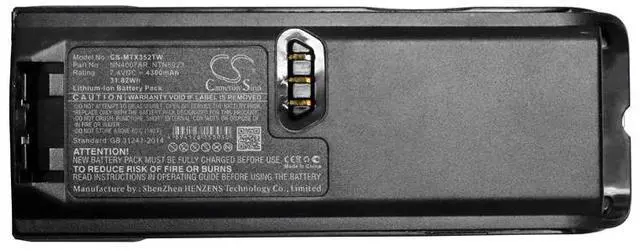 Alt view image 5 of 5 - Cameron Sino battery for  NTN8293, NTN8294, Tetra MTP200, Tetra MTP300, XTS3000, XTS3500, XTS4250, XTS5000