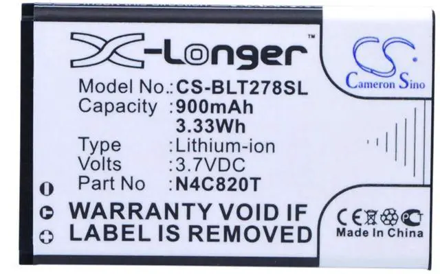 Main image of Cameron Sino battery for Aria, Jenny II, Jenny TV 2.8, Q170T, Q170W, Samba TV, T174, T177, T193, T276, T276T, T278X, Tank II, Z090X, Z3 Music Z150, Zoey II, Zoey Z3