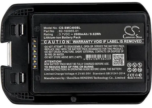 Alt view image 3 of 3 - Cameron Sino battery for  MC40, MC40C, MC40N0, MC40N0-SCG3R00, MC40N0-SCJ3RM0, MC40N0-SLK3R01, MC40N0-SLK3R0112