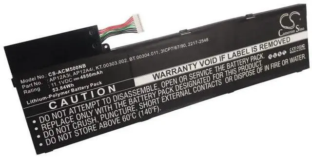 Alt view image 6 of 6 - Cameron Sino battery for Aspire M3, Aspire M5, Aspire M5-481PT, Aspire M5-481T, Aspire M5-481TG, Aspire M5-581T, Aspire Timeline U M3-581TG-726, Aspire Timeline U M5-481,