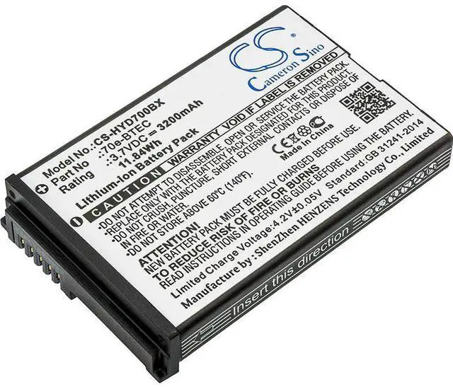 Main image of battery for Captuvo SL42 Sled, Dolphin 60s, Dolphin 70e, Dolphin 75e, Healthcare Sled