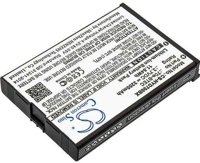 Alt view image 2 of 3 - battery for Captuvo SL42 Sled, Dolphin 60s, Dolphin 70e, Dolphin 75e, Healthcare Sled