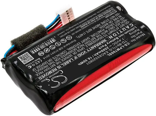 Alt view image 2 of 6 - Cameron Sino battery for Music Flow P7, NP7550, PJ9, PJ9B, PJS9W, PK7, Xboom Go PK7