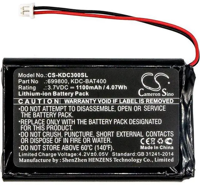 Alt view image 3 of 4 - Cameron Sino battery for  KDC30, KDC350, KDC400, KDC410, KDC411, KDC420, KDC421, KDC450