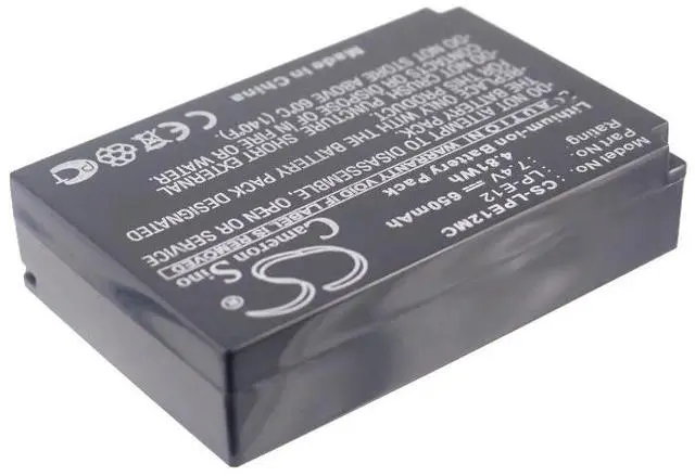 Alt view image 2 of 5 - Cameron Sino battery for EOS 100D, EOS Kiss X7, EOS M, EOS M2, EOS SL1, EOS-M, EOS-M10, EOS-M100, EOS-M2, EOS-M50, OS-M, PowerShot SX70 HS, Rebel SL1 Digital
