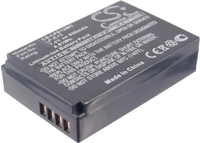 Main image of Cameron Sino battery for EOS 100D, EOS Kiss X7, EOS M, EOS M2, EOS SL1, EOS-M, EOS-M10, EOS-M100, EOS-M2, EOS-M50, OS-M, PowerShot SX70 HS, Rebel SL1 Digital