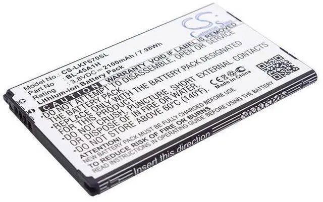 Main image of Camerbattery for F670, F670K, F670L, F670S, K10, K10 4G LTE, K10 Dual SIM, K10 LTE, K410, K420N, K425, K428, K428SG, K430, K430DS, K430DSF, K430dsY, K430N, KG10, L61AL, L62VL, M2, MS428, Premier, Q10
