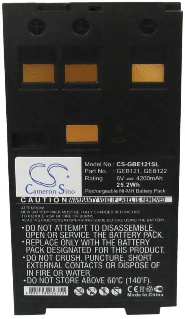 Alt view image 5 of 5 - Cameron Sino battery for  400, 700, 800, DNA instruments, DNA03/10, GPS500, GS50, GS50 GPS, RCS1100, SR500, SR510, SR520, SR530 GPS, TC1102, TC1102C, TC402,