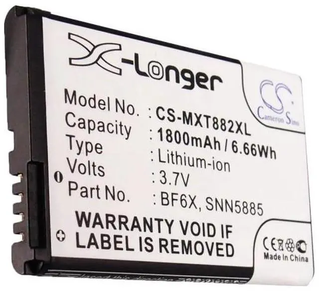 Alt view image 5 of 5 - Cameron Sino battery for  Domino +, Droid 3, Milestone 3, MT870, Spice XT, XT531, XT860 4G, XT862, XT882, XT883