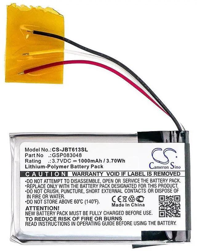 Alt view image 3 of 4 - Cameron Sino battery for  6132A-JBLTRIP, Trip