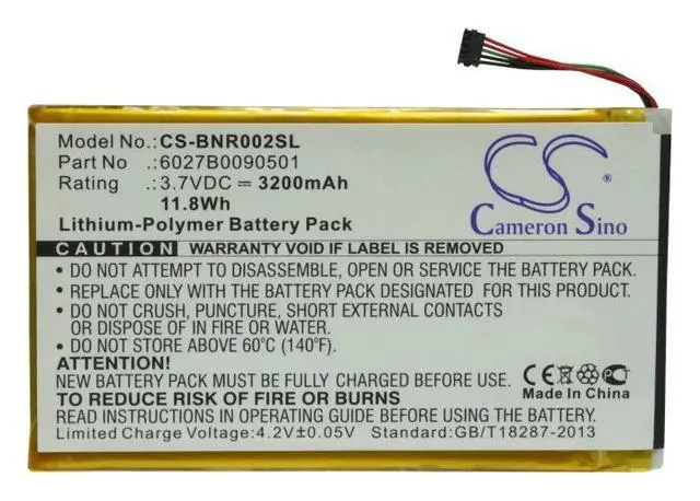 Alt view image 5 of 6 - Cameron Sino battery for  BNRB200, BNRV200, BNRV200A, BNTV250, BNTV250A, DR-NK02, Nook 7", NOOK color, Nook Tablet
