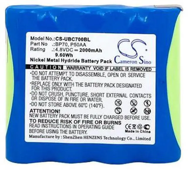 Alt view image 5 of 5 - Cameron Sino battery for Bearcat BC70XLT, BF003RF, BL00005, BP70, P50AA, XTEU2RWEM