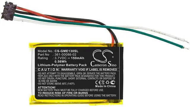 Alt view image 3 of 5 - Cameron Sino battery for 3LA037240, 6ES142148, Edge 130, Edge 130 Plus