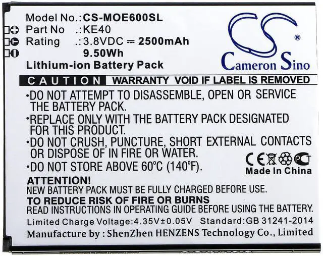Alt view image 4 of 4 - Cameron Sino battery for Moto E6, XT2005, XT2005-1, XT2005-1PP, XT2005-3, XT2005-4, XT2005-5, XT2005DL