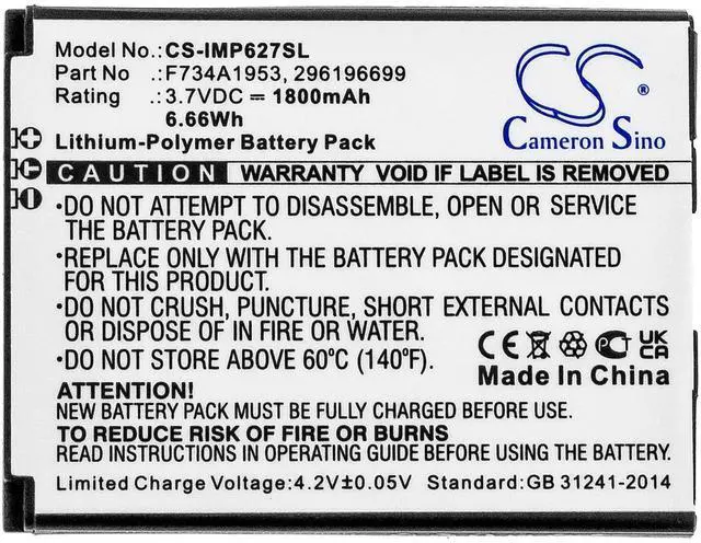 Alt view image 3 of 4 - Cameron Sino battery for IMP627, IMP627-USBLU01A, IMP657, IMP657-USJRS01A, iSMP4