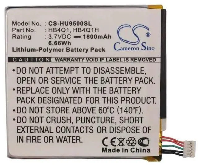 Alt view image 6 of 6 - Cameron Sino battery for Ascend D Quad XL, Ascend D1, Ascend D1 XL, T9200, U9200, U9500, U9500e